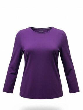Chico's The Ultimate Tee Plus Sz 2XL/XXL Purple #59R